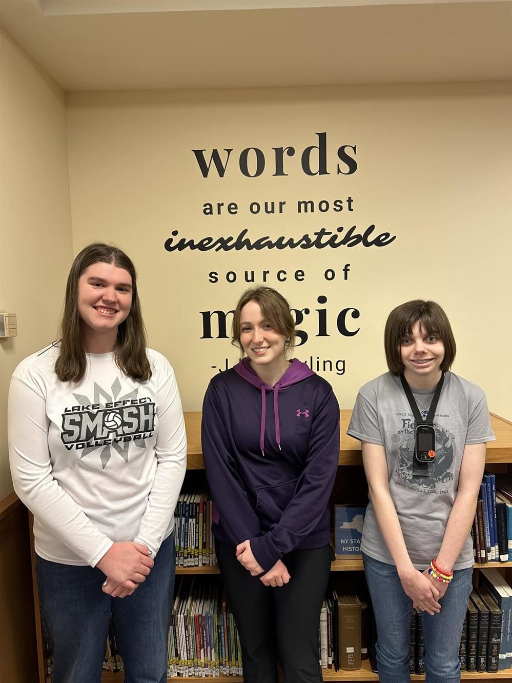   Pulaski High School’s Battle of the Books regional-winning team